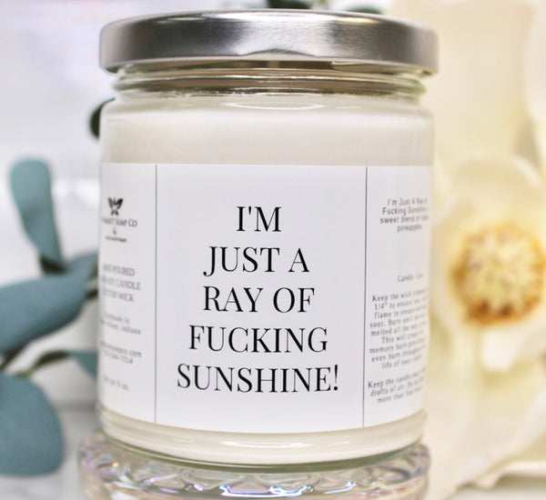 I'm Just A Ray of F*cking Sunshine! Soy Candle